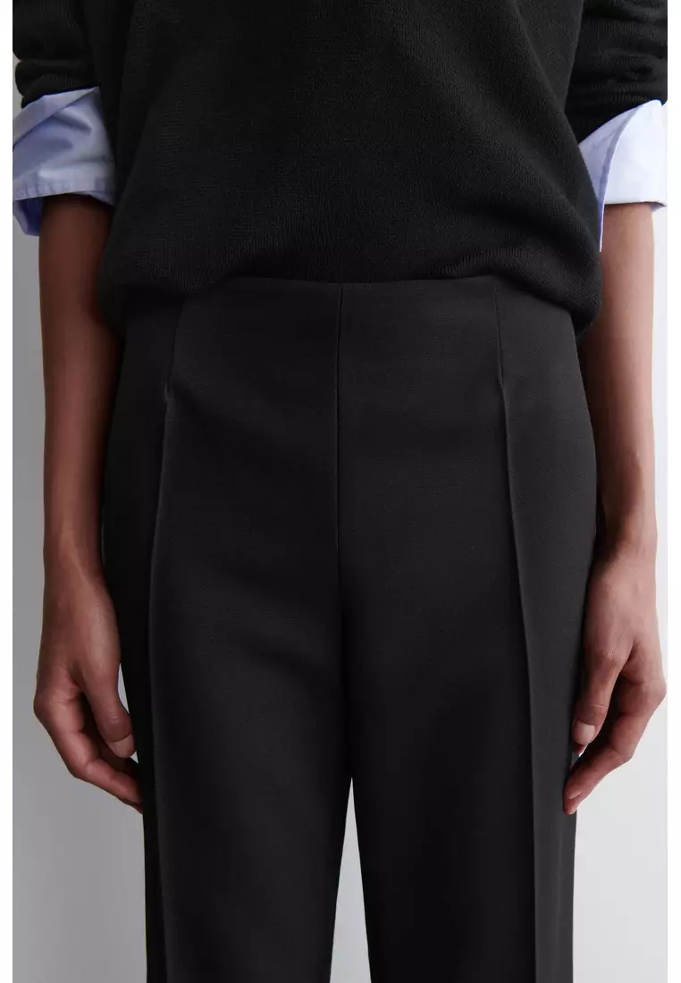 TAILORED WOOL-BLEND TROUSERS