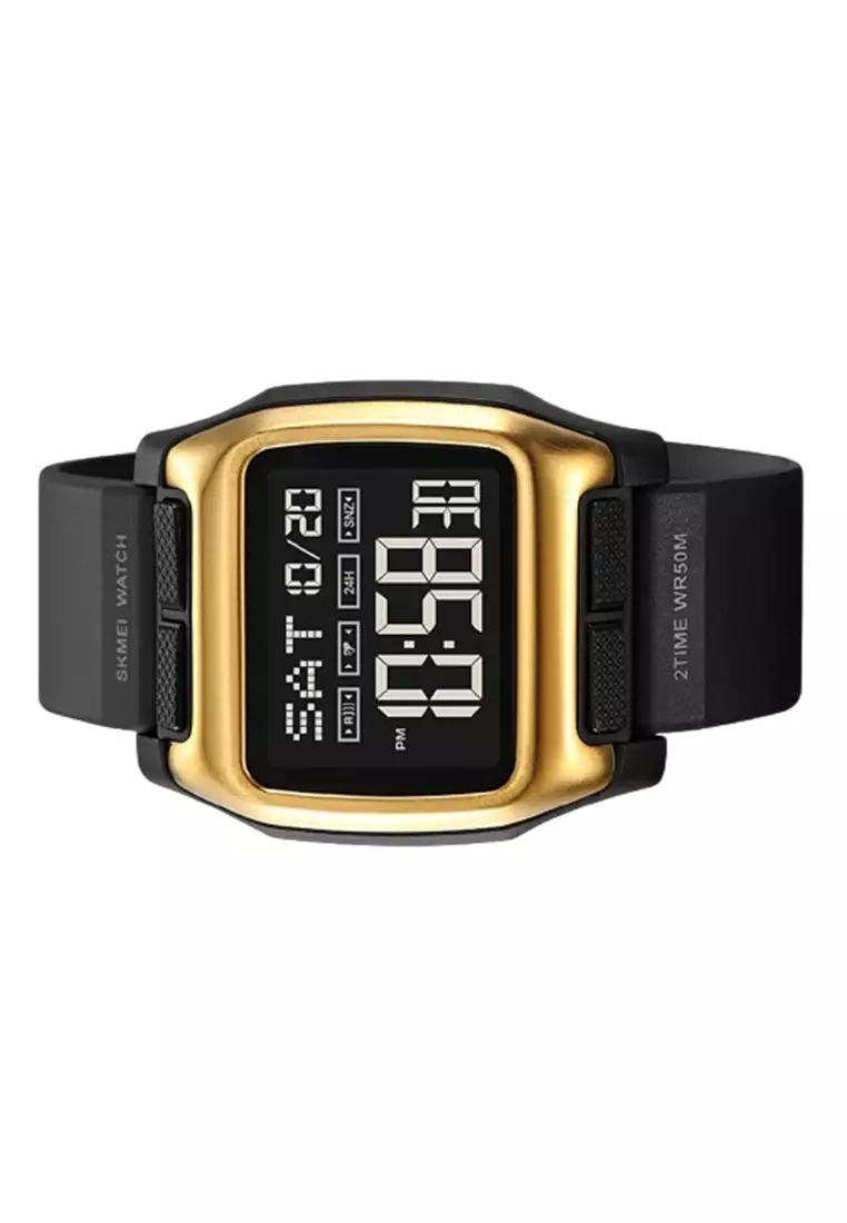 Jam Tangan Digital Pria 2193 Fashion Tahan Air ORIGINAL - Gold Black