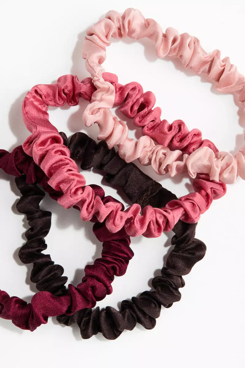 4-pack silk scrunchies