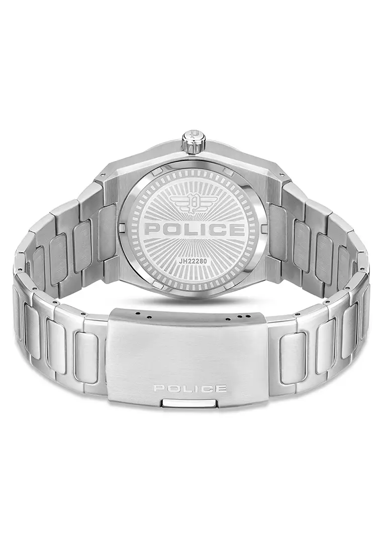 Police Ofset Silver Stainless Steel Analog Quartz Watch For Men PPEWJH2228009