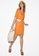 iROO orange Basic Drop Shoulder Short Dress B52D0AA602D203GS_3