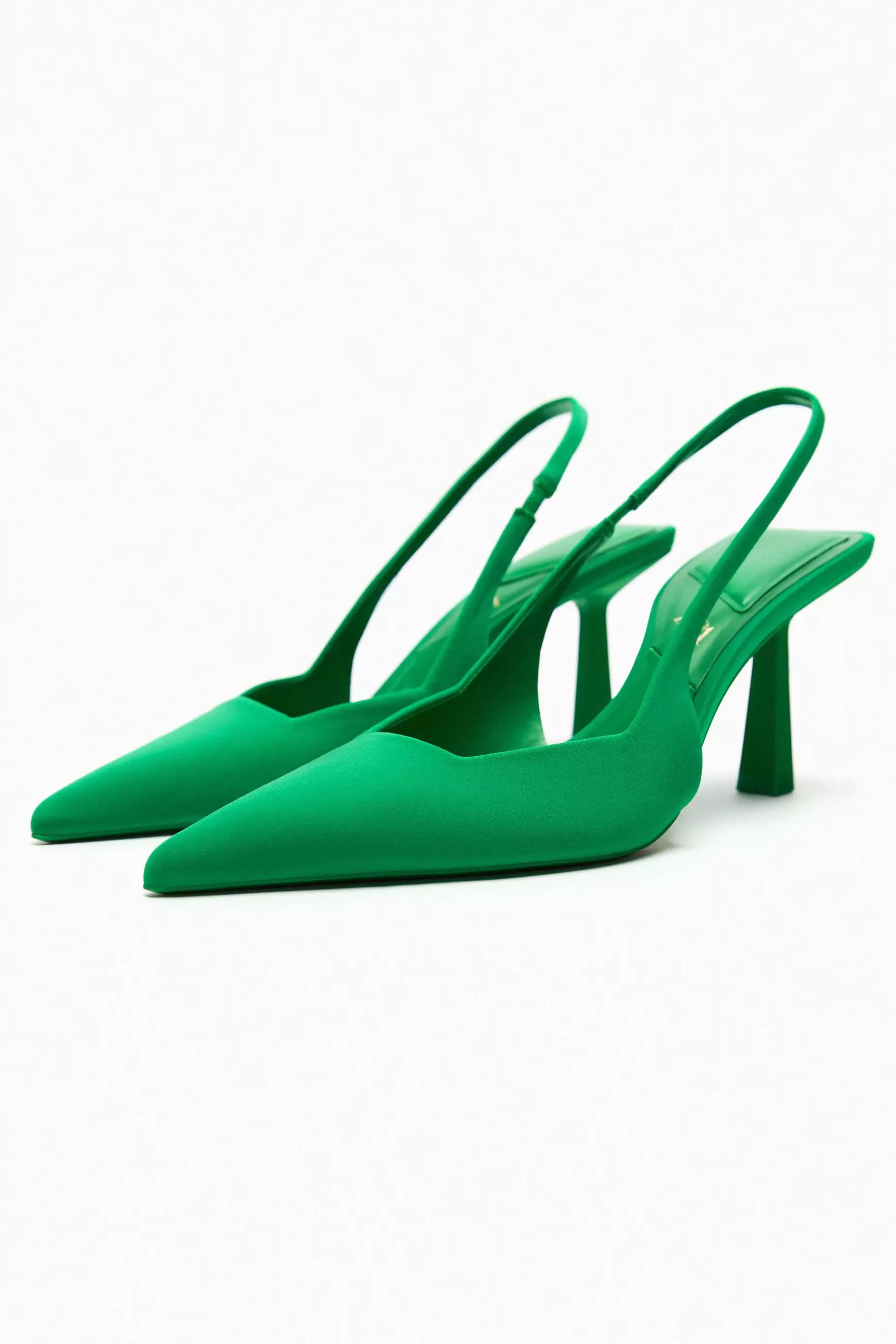 ZARA High-Heel Fabric Slingback Shoes 2025 | Buy ZARA Online