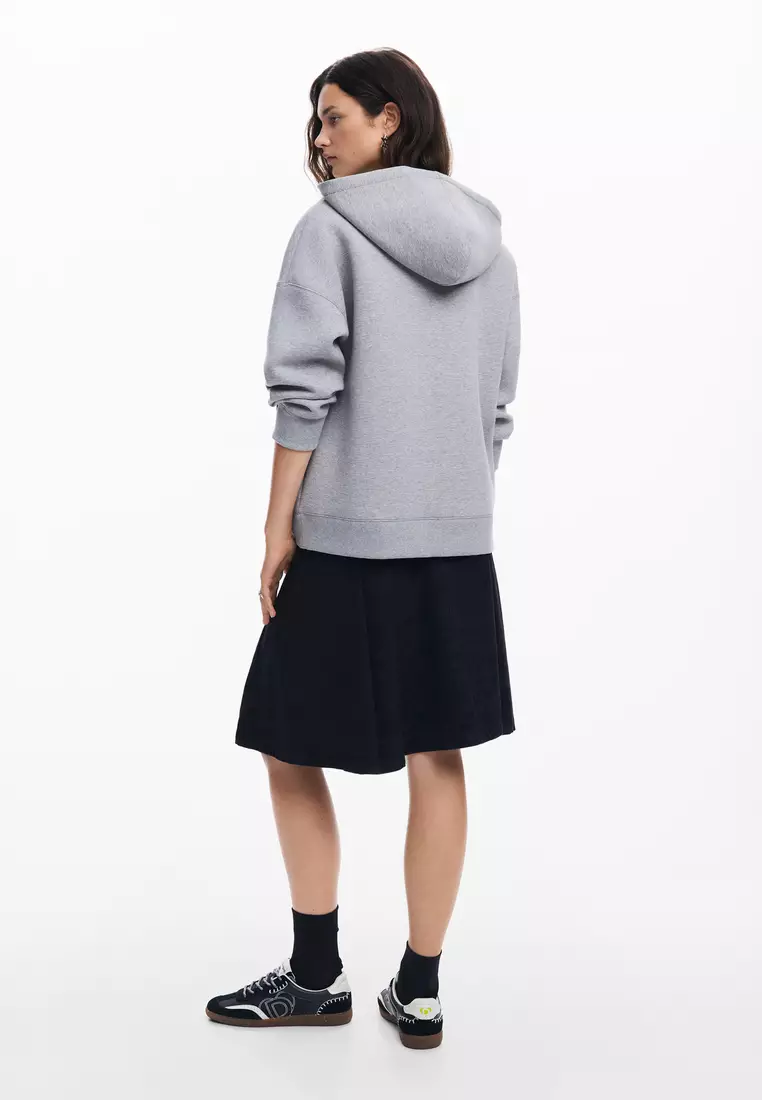 Desigual Woman Printed zip-up sweatshirt M. Christian Lacroix.