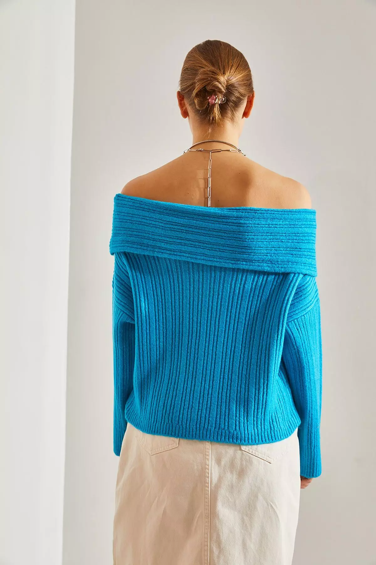 Women's Ruffle Collar Sweater