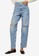 Mango blue High Waist Tapered Jeans ABE53AACAAA03BGS_1