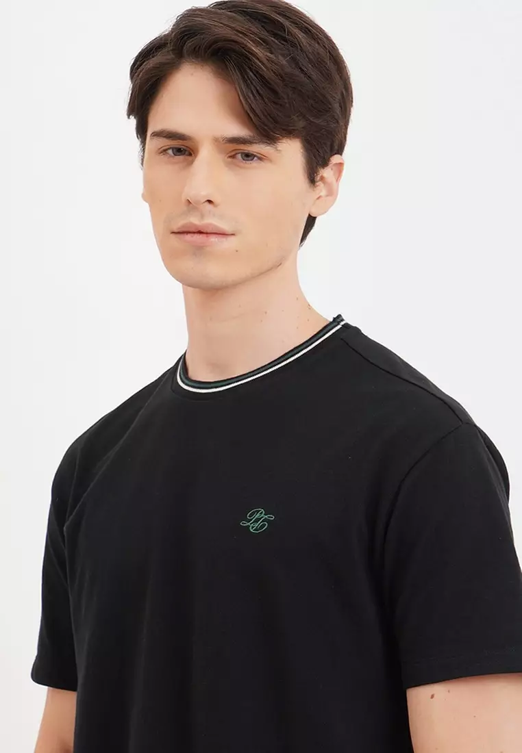 Penshoppe plain top black shirt