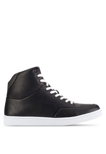 Brushed Faux Leather Sneakers