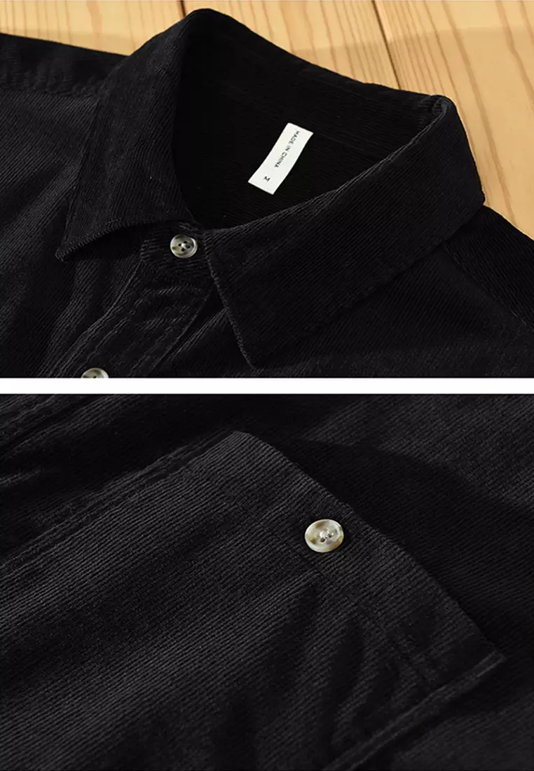 Corduroy Vintage Style Casual Shirt WM2133