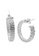 Elfi silver Elfi 925 Genuine Silver Large Ring Stud Hoop Earrings SE79 39A15AC7CE1230GS_2