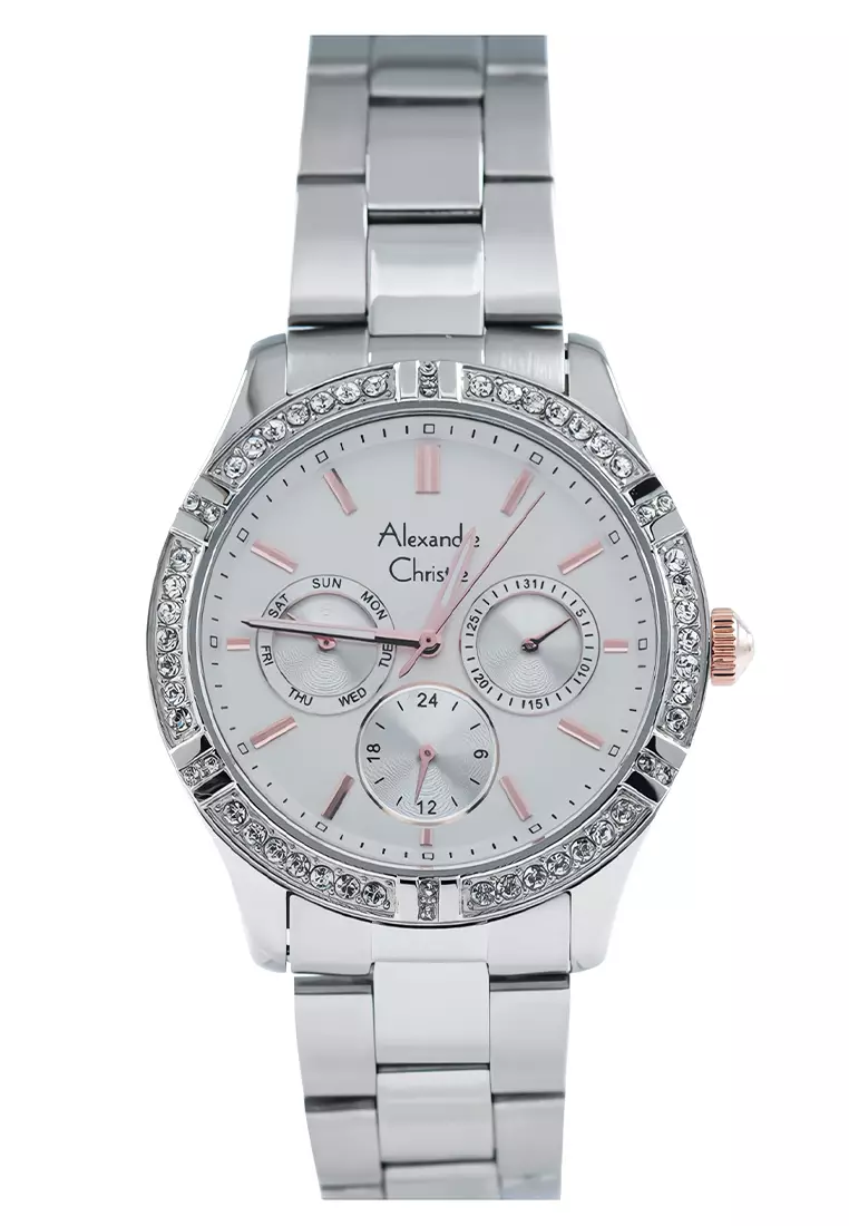 Alexandre Christie - Jam Tangan Wanita - Silver - Stainless Steel - 2A51 BFBSSSLRG