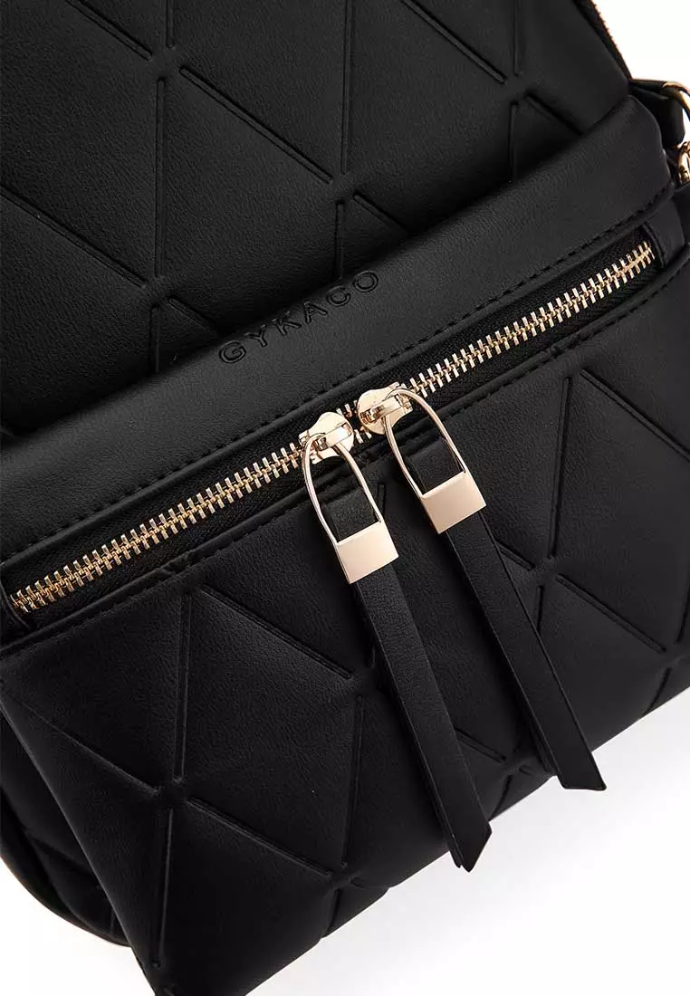 GYKACO KIMA Black - Tas Ransel Wanita - Fashion Backpack (IMPORT)