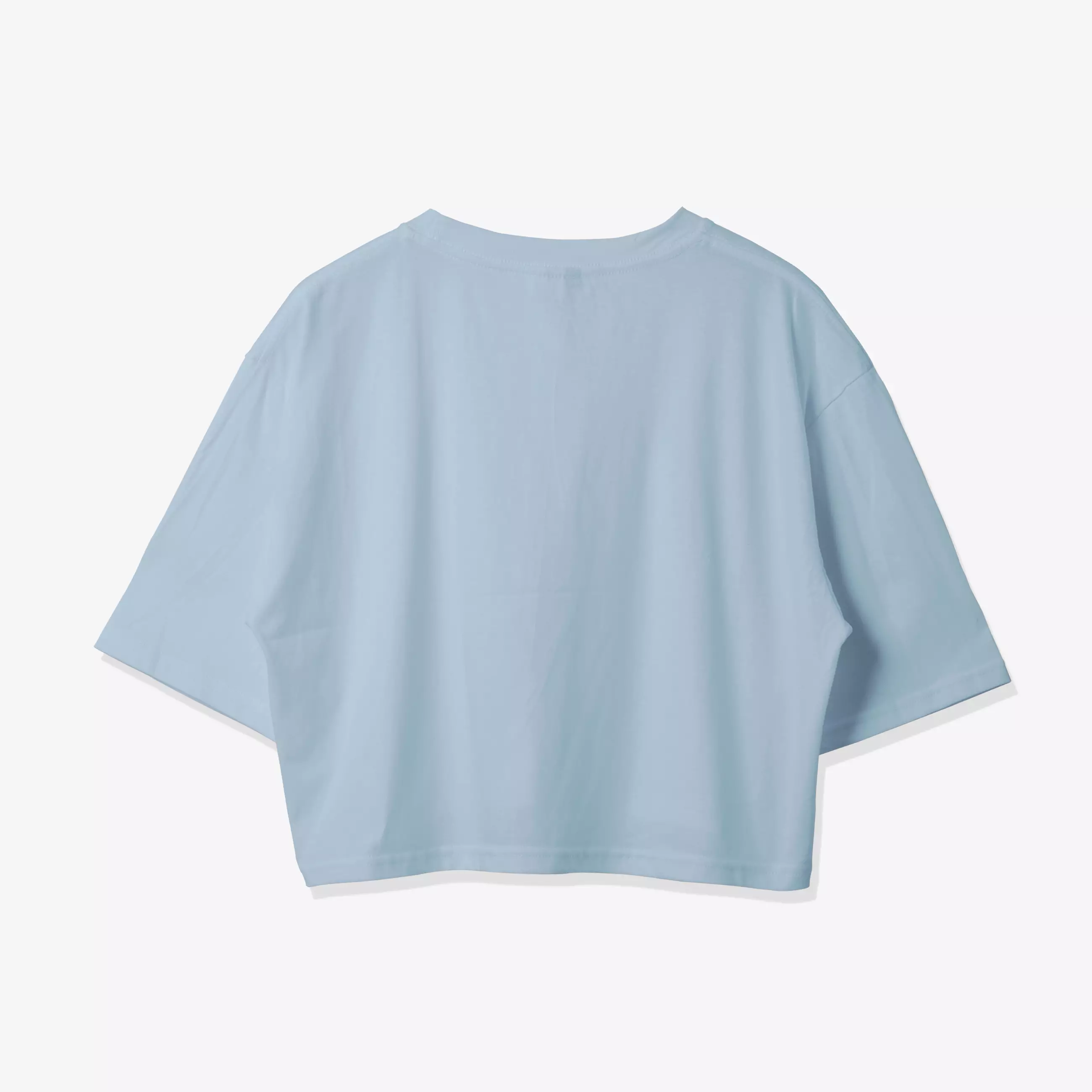 OOTDSUPPLY Croptee Ilama's Baby Blue & Black