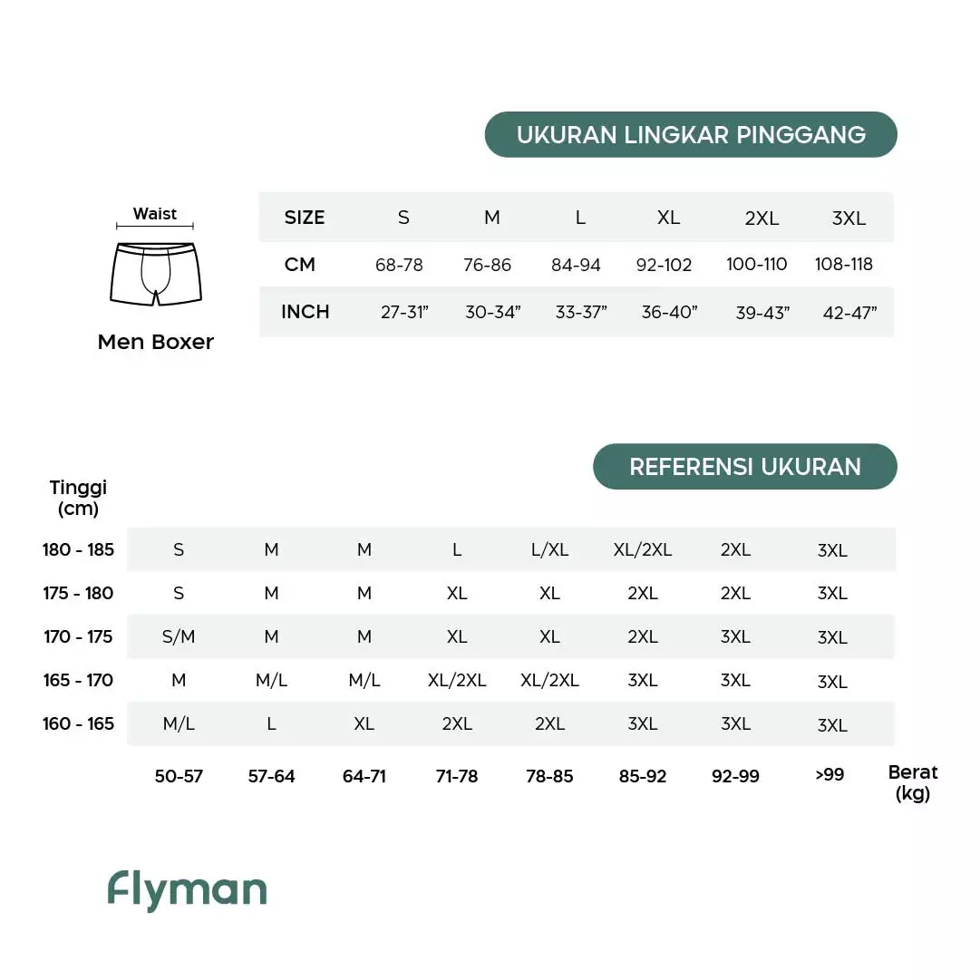 Flyman Tencel Boxer 1 Pcs FM 3537 - Sage
