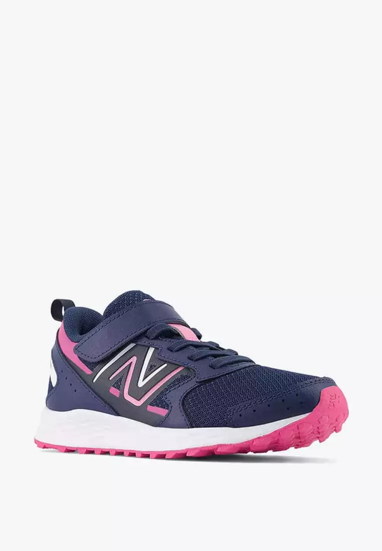 New Balance Fresh Foam 650 Bungee Lace with Top Strap Girls Running Shoes Navy
