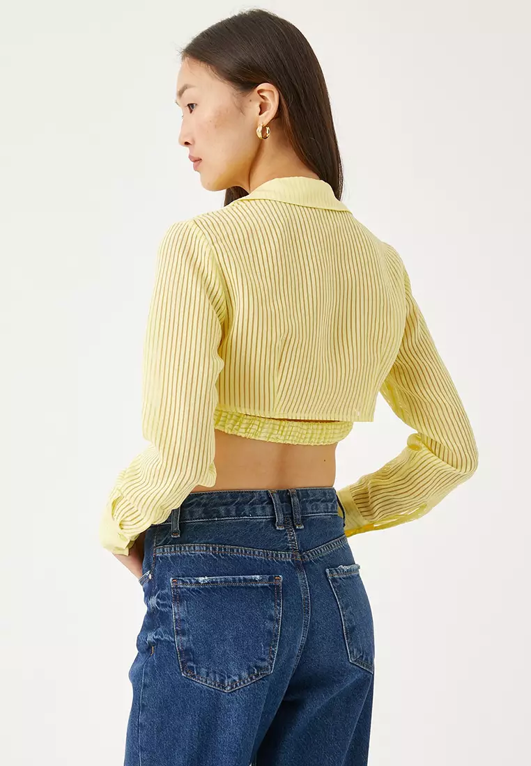 Striped Crop Shirt