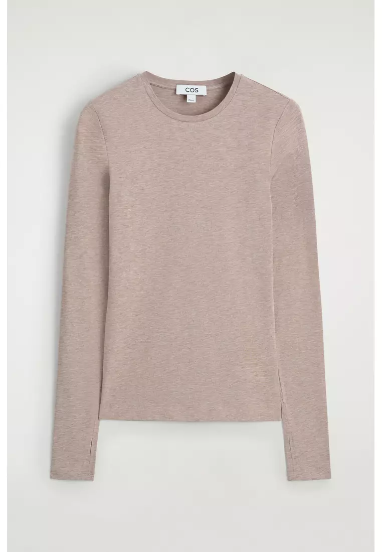 COTTON LONG-SLEEVED TOP