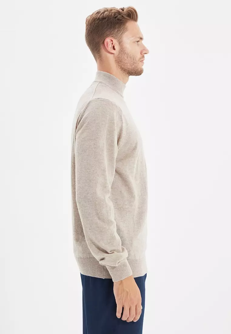 Half Turtleneck Basic Sweater