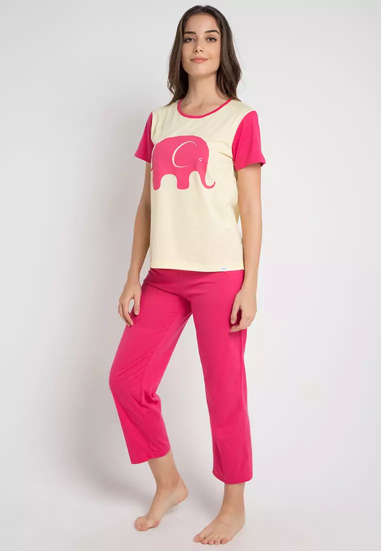 Short Sleeve, Long Pants Elephant