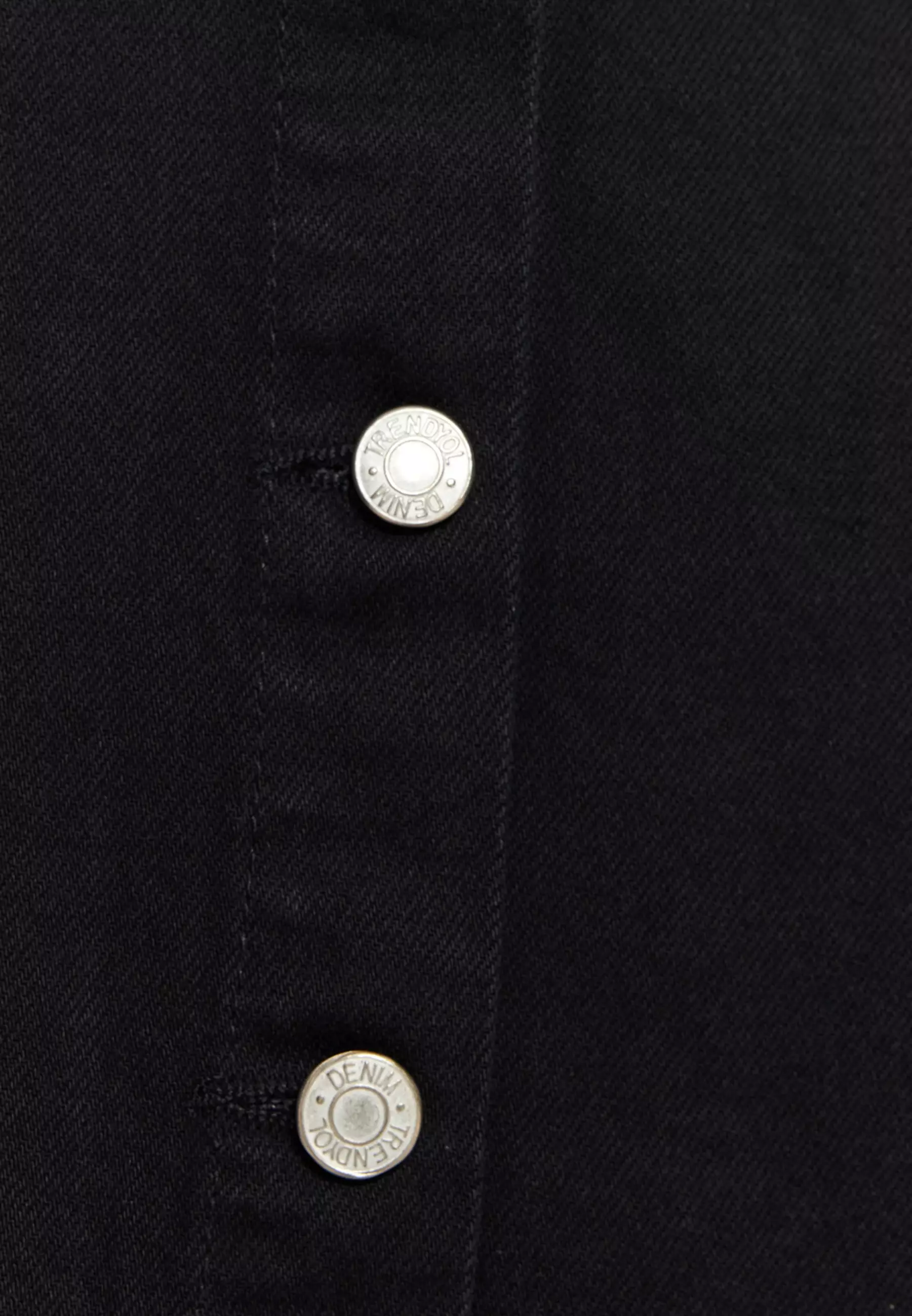 Denim Skirt with Button Closure