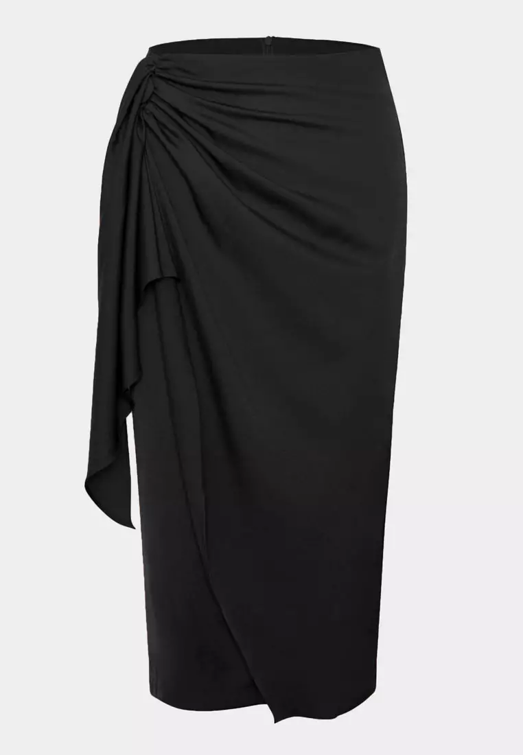 Zyana Knotted Front Wrap Skirt