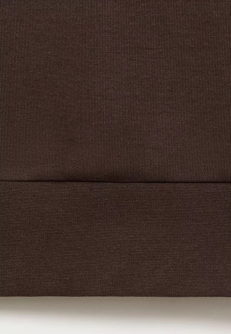 Regular-Fit Cotton Sweatshirt With Zip