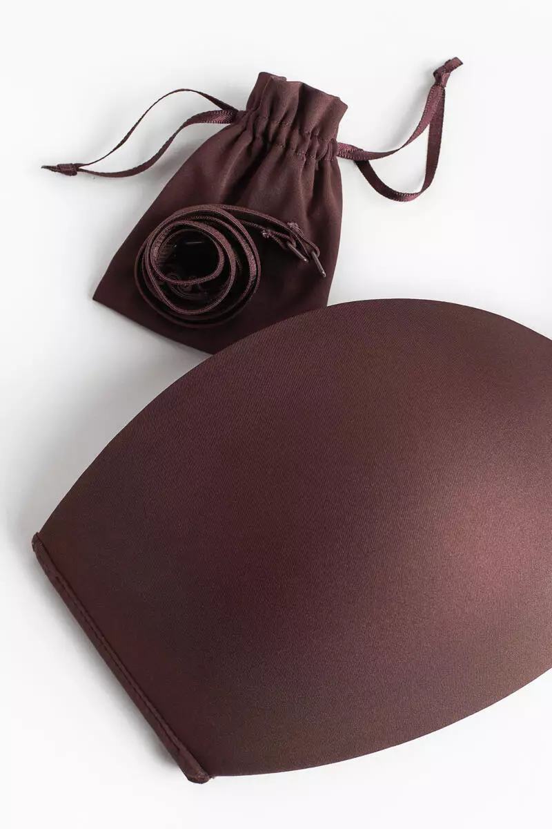 Padded microfibre bandeau bra