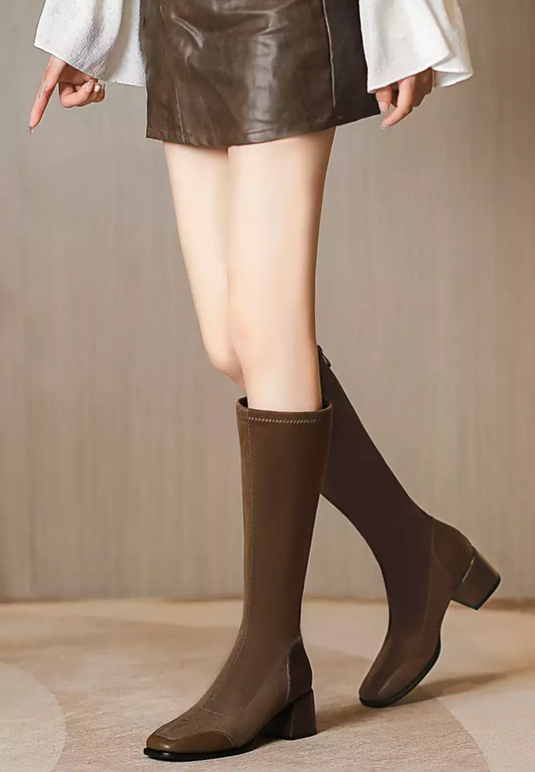 Twenty Eight Shoes Suede Stitched Skinny Long Boots TE1655-5 2024 