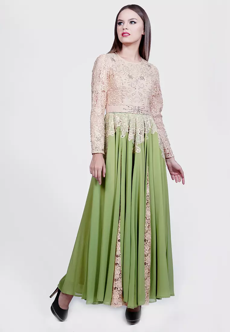 Bibiq Gamis Brokat Sifone Sutra