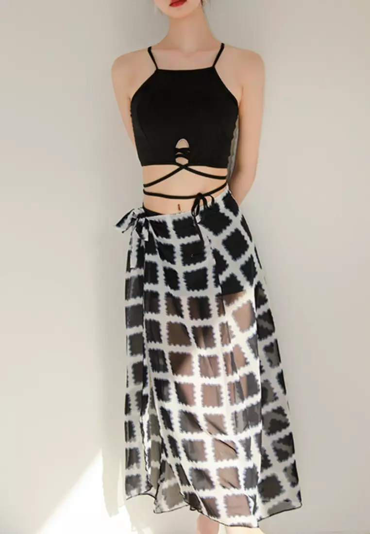 Temptation Bikini Swimsuit Baju Renang Wanita High Quality model three-pieces