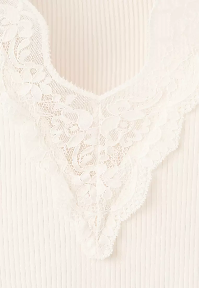 Lace Trim Top