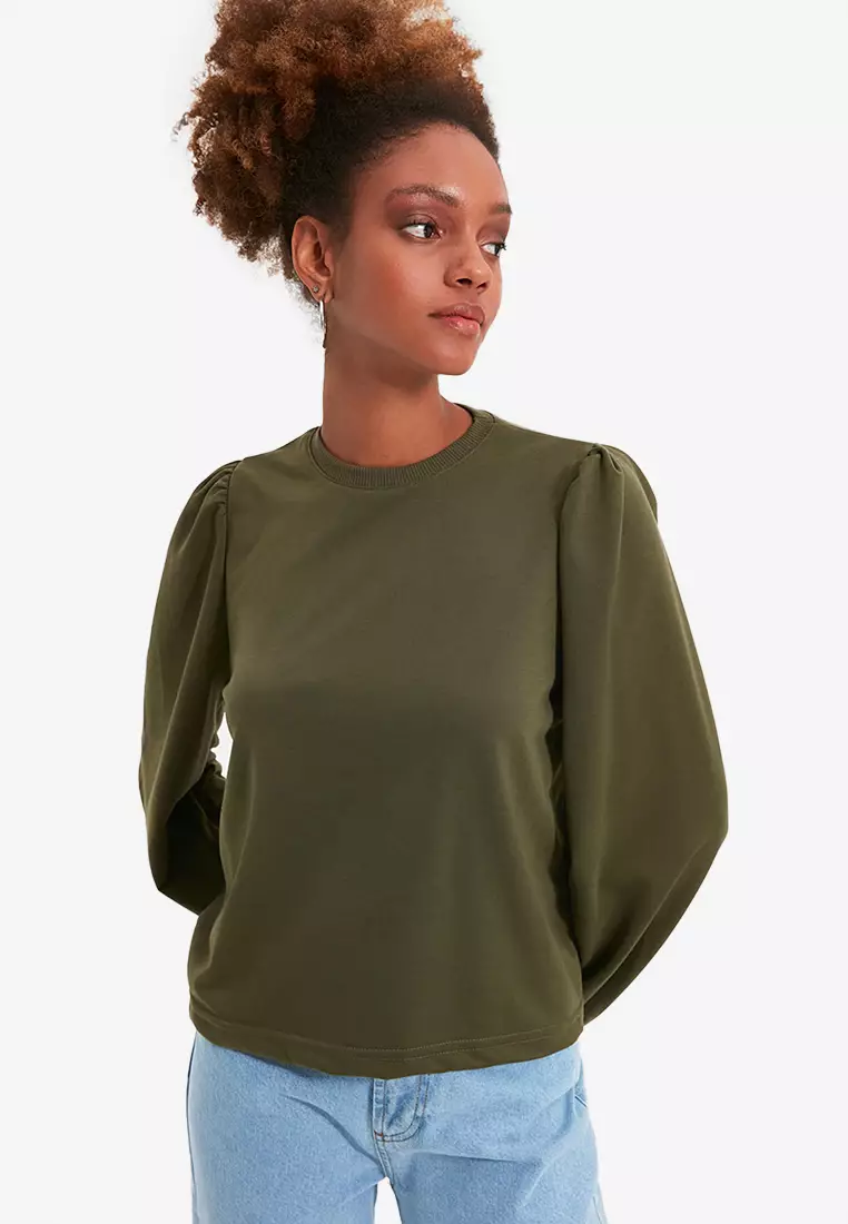 Buy Trendyol Balloon Sleeve Sweatshirt 2023 Online | ZALORA Singapore