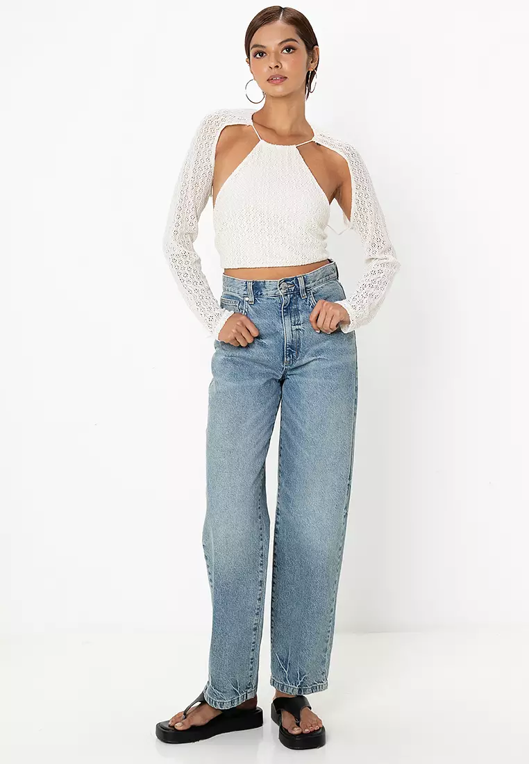 Rustic Cut-Out Sweater