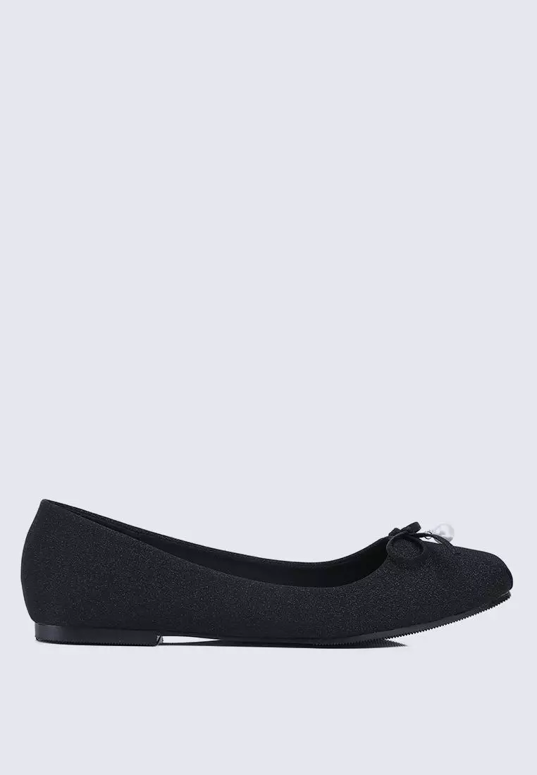 Discount on My Ballerine  shoes - SKU: My Ballerine Gem Comfy Ballerina In Black