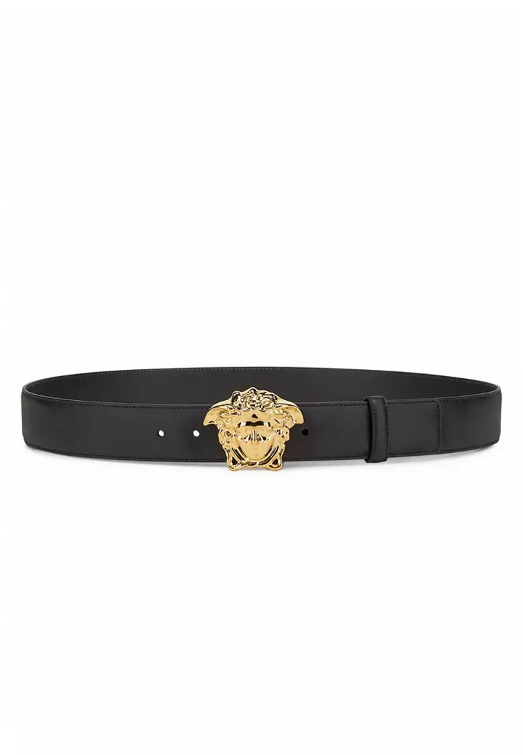 Buy Versace Versace La Medusa Belt in Black 2024 Online | ZALORA ...