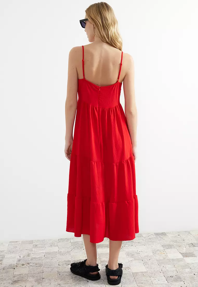Tiered Midi Dress