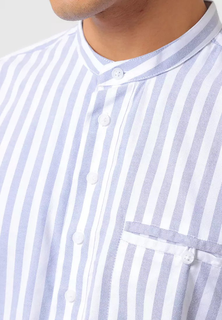 Kemeja Koko Pria Lengan Pendek HAMZA WHITE Baju Muslim Pria