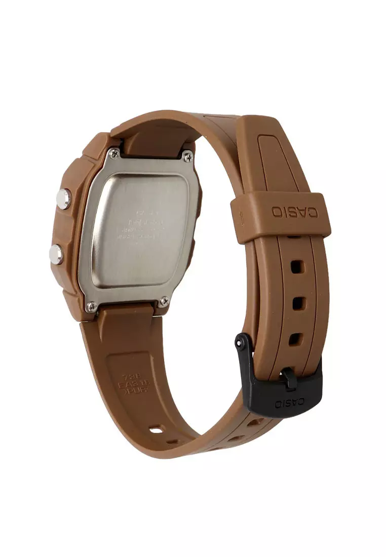Casio Jam Tangan Wanita - Brown- Rubber Strap - W-800H-5AVDF