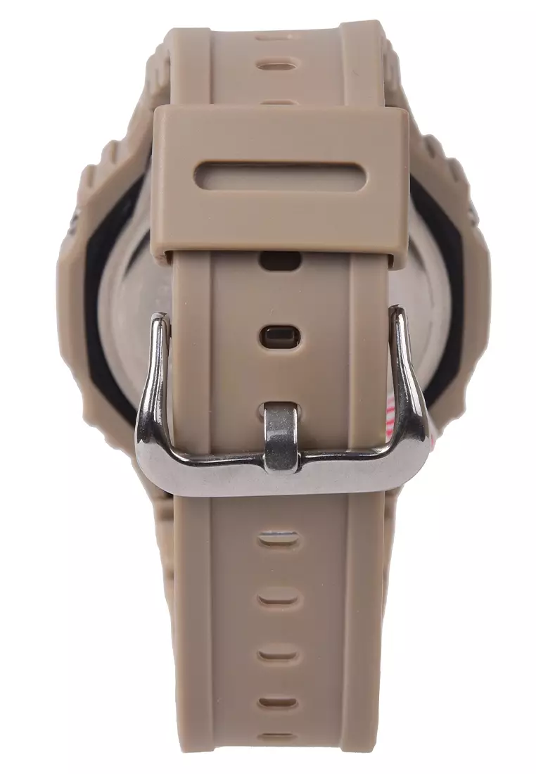 Digitec Jam Tangan Digital Pria - Brown Resin Strap - DG-5119T