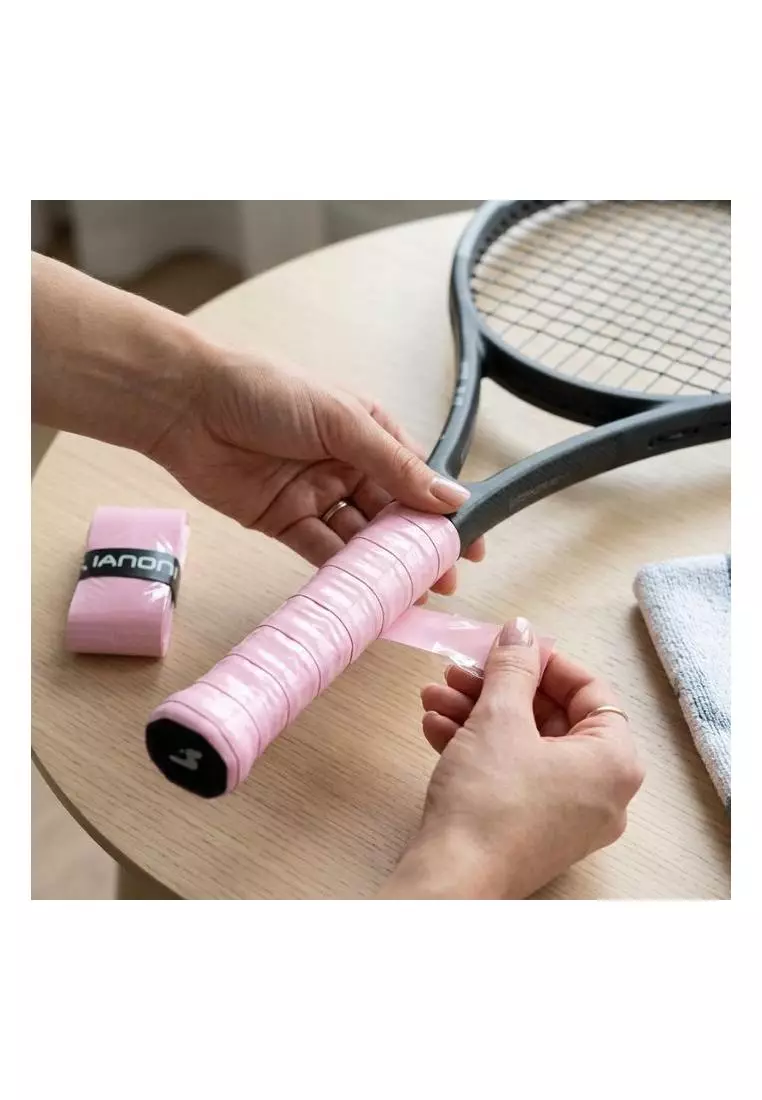 Grip raket padel badminton tenis Ianoni pink Original Anti Slip PU Kualitas Tinggi