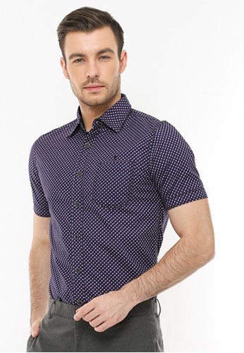 Jual LGS Slim Fit Kemeja Fashion Full Gambar Ungu 