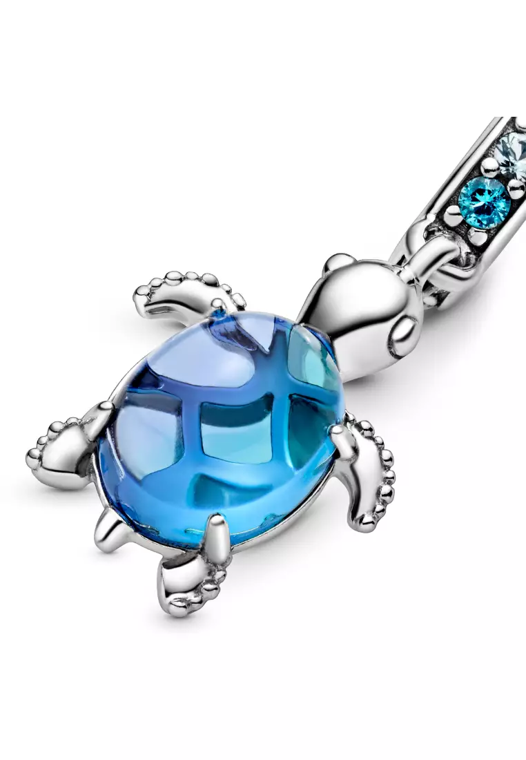 Murano Glass Sea Turtle Dangle Charm