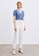 Urban Revivo white Drawstring Waist Pants 84C9CAA65BD64CGS_4