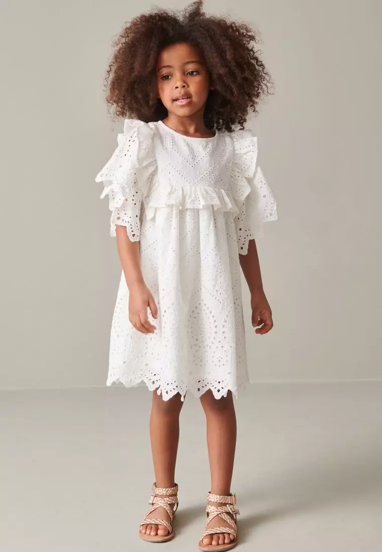 Next girls white new arrivals dress