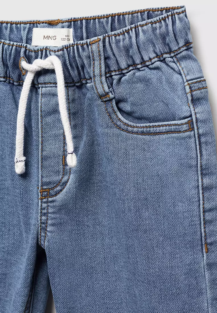 Drawstring Waist Jeans