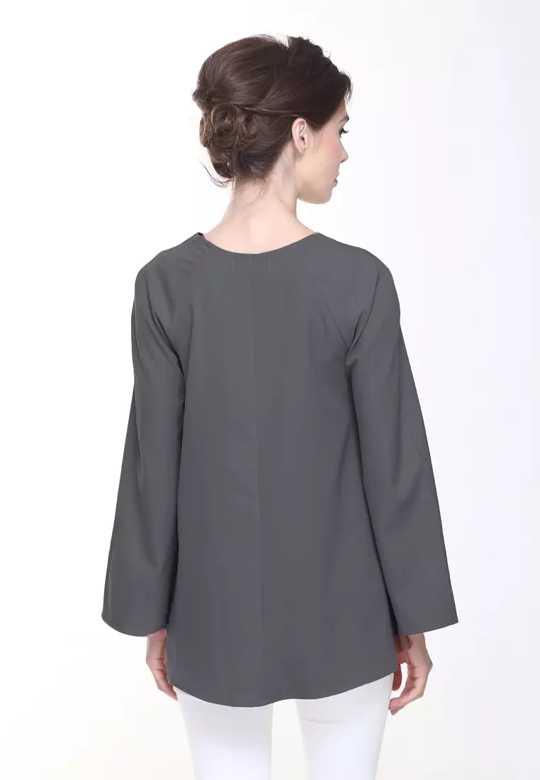 Vivi Top in Dark Grey