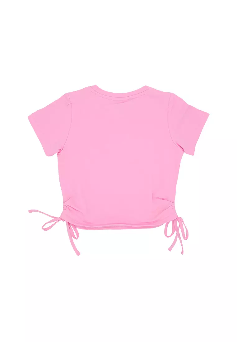 Girls Licensed Graphic Crop Top Ruched