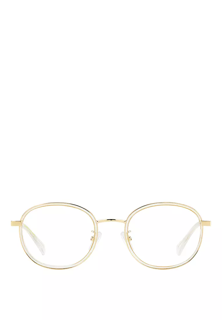 POLAROID Optical glasses PLD D475/G-LOJ, ROUND / OVAL Shape with GOLD CRYSTAL Color