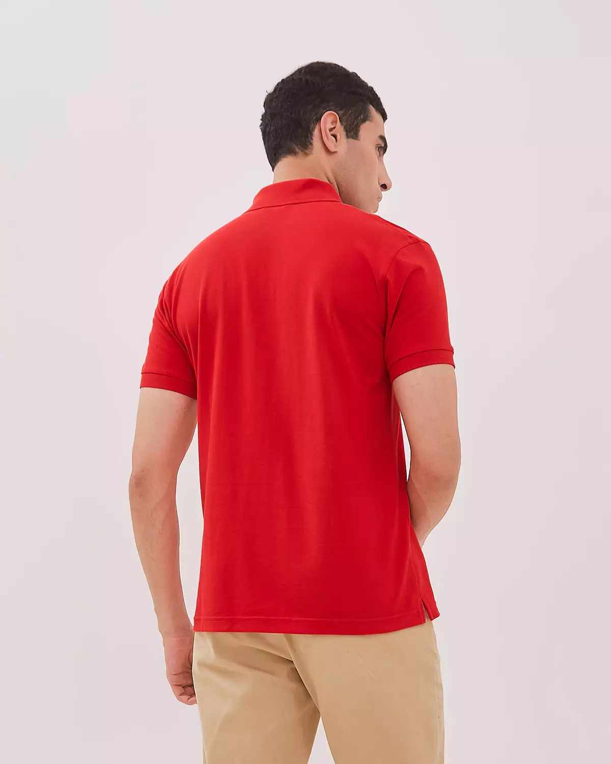 MEN'S BASIC RED POLO SHIRT