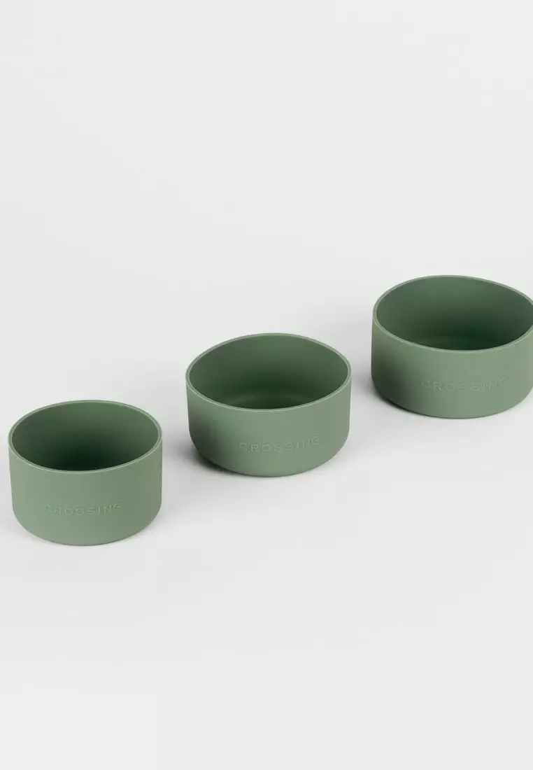 Crossing Silicone Water Bottle Boot - Fits Diameter 9-9.5cm (1100ml) Blistered Pack - Sage Green
