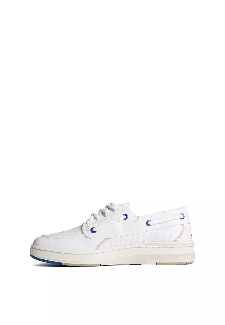 Men's U.S.12 Boat Shoes - White (STS25901)